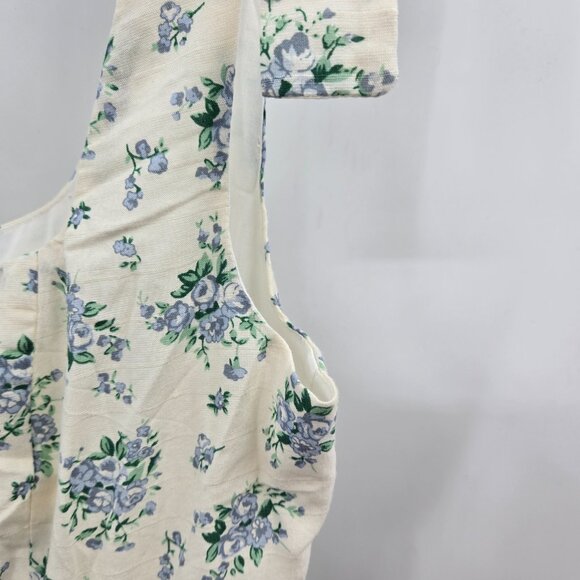 En Creme Cream Blue Floral Hi-Low Dress Size Large - Picture 16 of 16